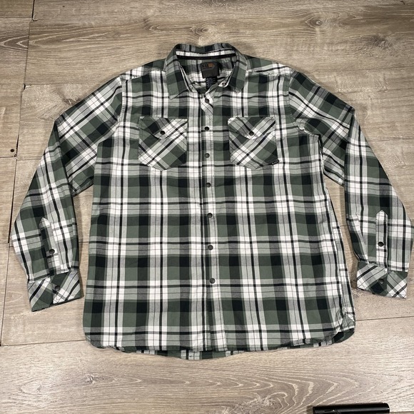 5.11 Tactical Shirt Mens Large Plaid Flannel Pearl Snap Western‎ - Picture 1 of 12